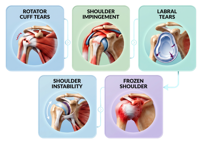 Conditions Commonly Treated With Shoulder Arthroscopy