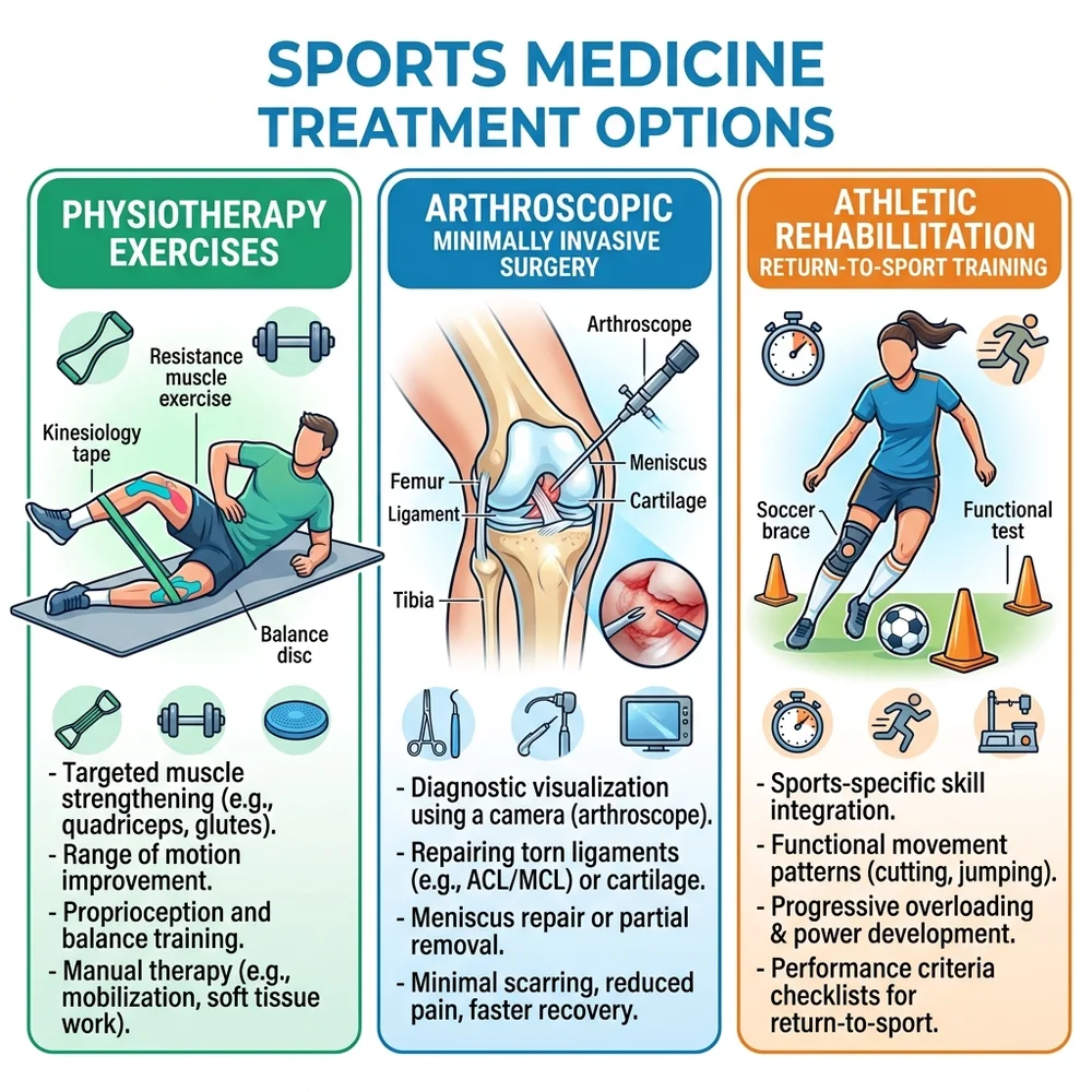 Treatment Options Provided by Sports Medicine Specialists