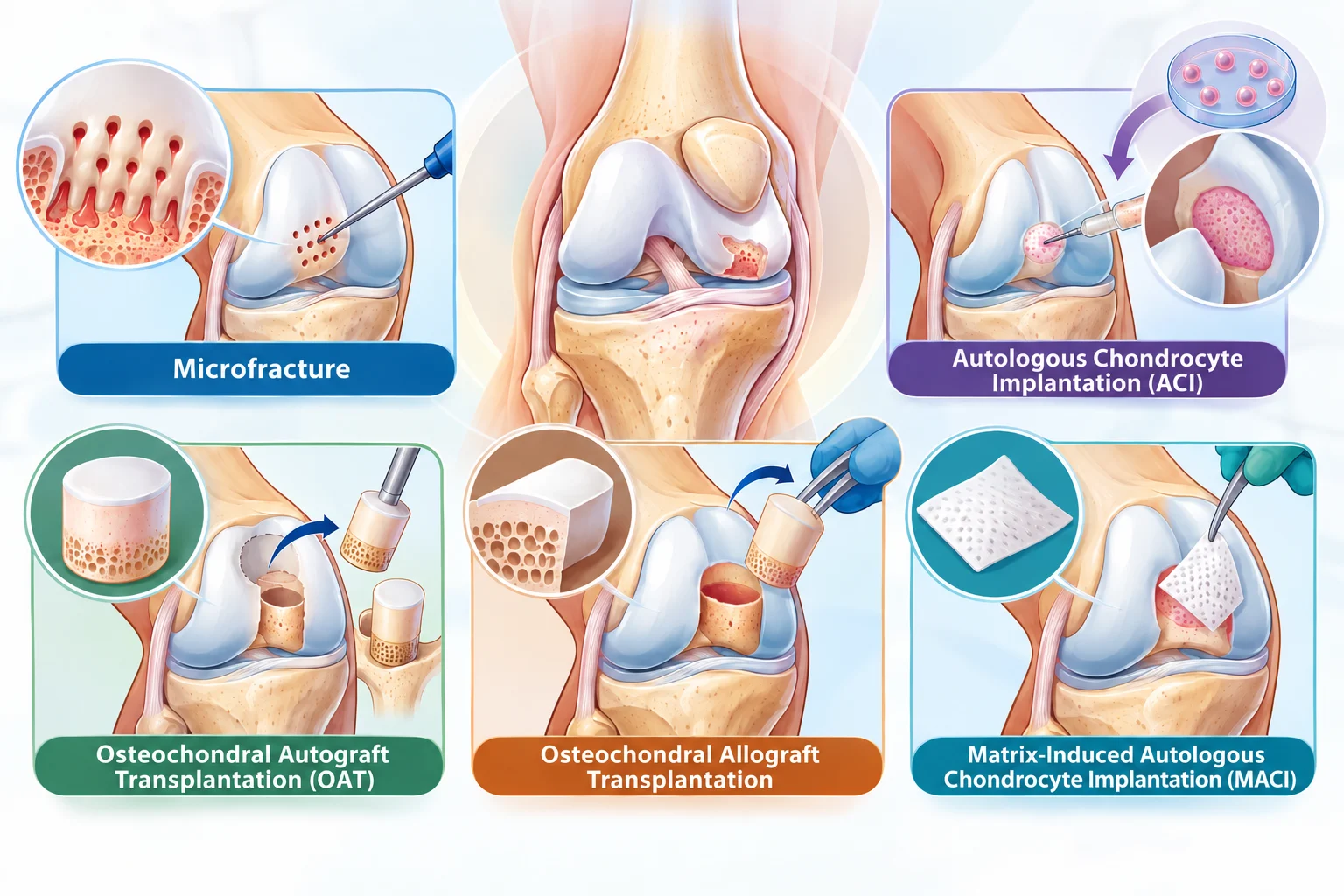 Articular cartilage repair procedures for knee injuries and cartilage damage by Knee Surgeon in Mumbai